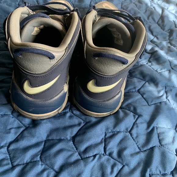 Nike Air More Uptempo 96-COOL GREY/WHITE-MIDNIGHT NAVY size 11 - Picture 5 of 5